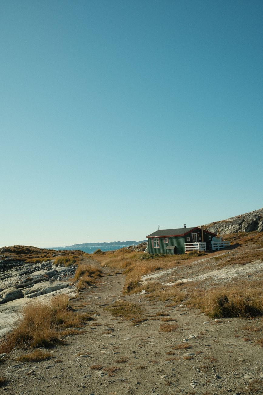 Picturesque Nordic wooden cabins